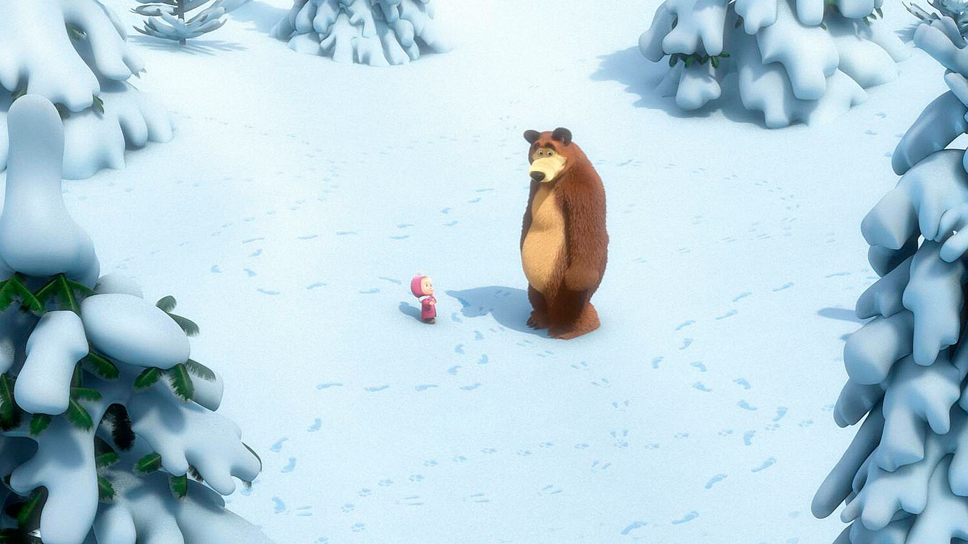 Игра медведь снежная