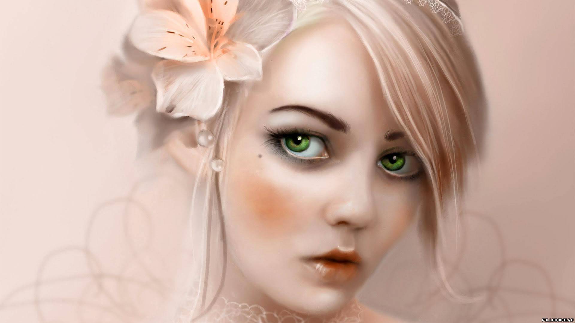 Блондинка С Зелеными Глазами Фото