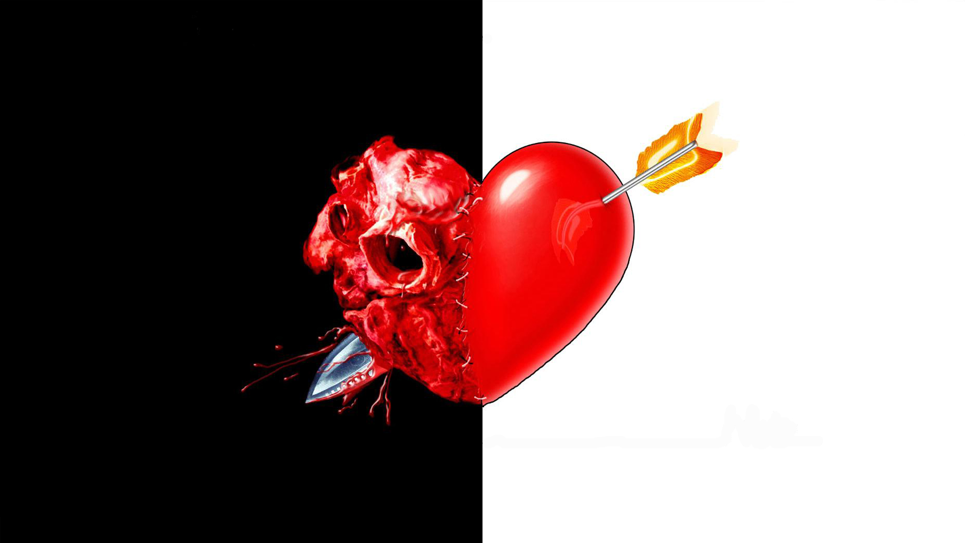 Два выстрела в сердце. Любовь и ненависть. Сердце любовь и ненависть.