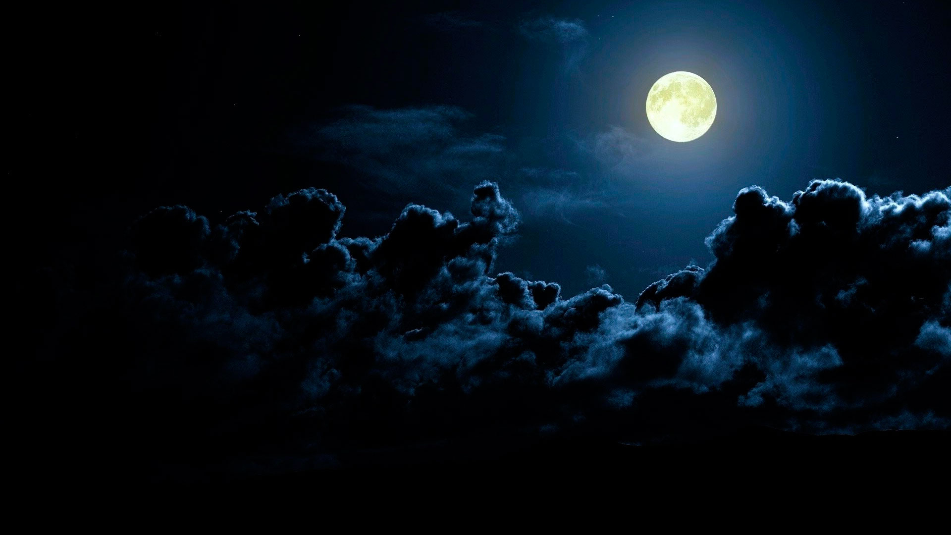 Обои Ночная луна, картинки - Обои для рабочего стола Ночная луна фото из  альбома: (природа)